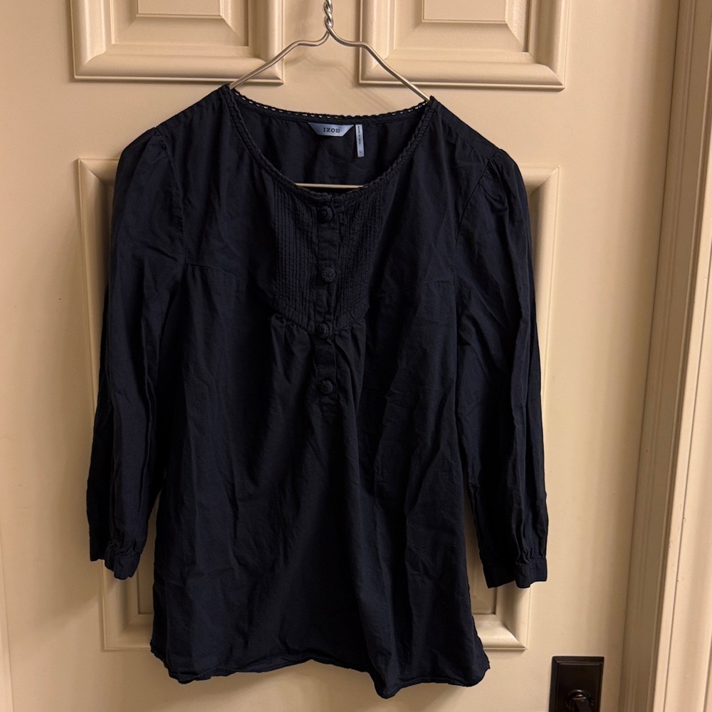 Izod Navy Blue Women's Blouse